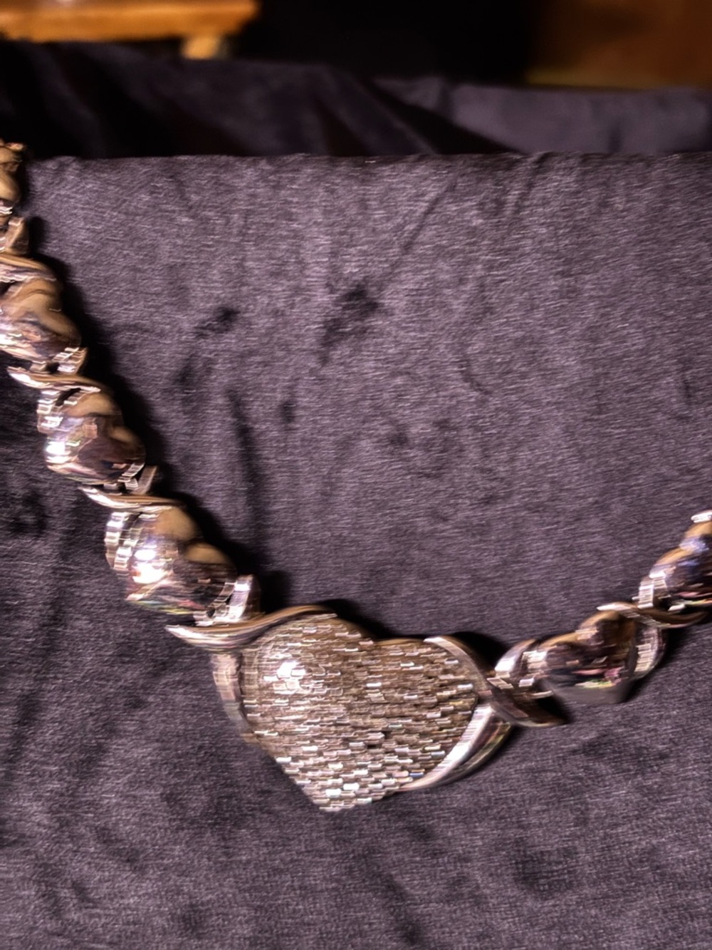 Silver Heart Pendant Necklace - Women's Fashion Jewelry
